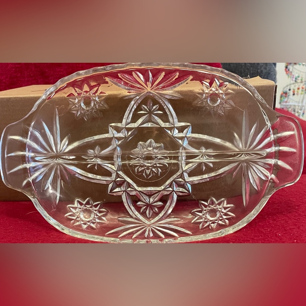 Elegant Clear Glass Serving Platter